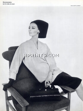 Yves Saint-Laurent 1962 "Robe-tunique" Photo Philippe Pottier