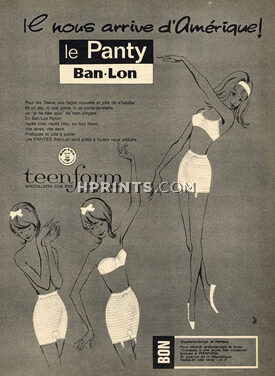 Teenform Ban-Lon Panty 1960
