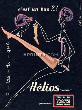 Hélios (Hosiery, Stockings) 1957 Roger Blonde
