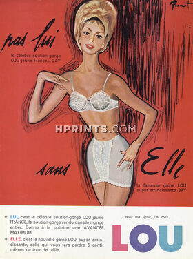 Lou 1962 Brénot Girdle Bra, Pas Lui Sans Elle