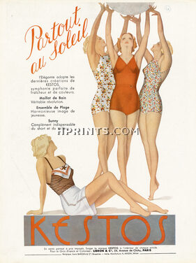 Kestos (Swimwear) 1937 Beachwear