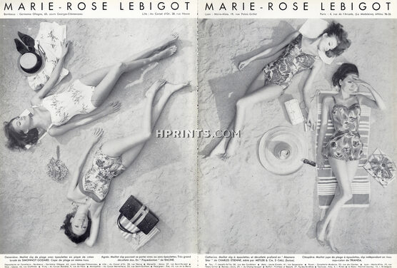 Marie-Rose Lebigot 1963 Swimwear, Beach