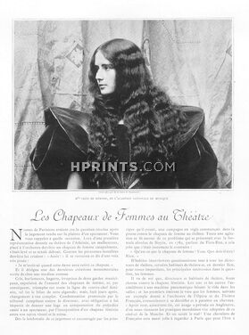 Les Chapeaux de Femmes au Théâtre, 1898 - Cléo de Mérode Portrait, Text by Gaston Jollivet