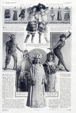 Snegourotchka 1908 Rimsky Korsakoff, Costumes (Félix Fournery) Décor (Jusseaume) Ballet (Mariquita)