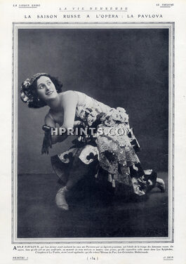 Anna Pavlova 1910 Ballets Russes