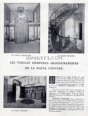 Dupouy-Magnin 1931 Demeures Aristocratiques de la Haute Couture