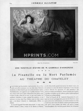 La Pisanelle ou la Mort Parfumée, 1911 - Ballets Russes Ida Rubinstein, Théâtre du Chatelet, 3 pages