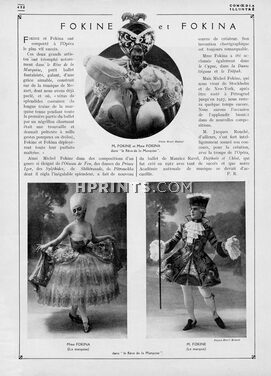 Fokine et Fokina, 1921 - "Le Rêve de la Marquise", Ballets Russes, Texte par P. R.