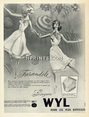Wyl (Lingerie) 1954 Farandole, Roger Blonde