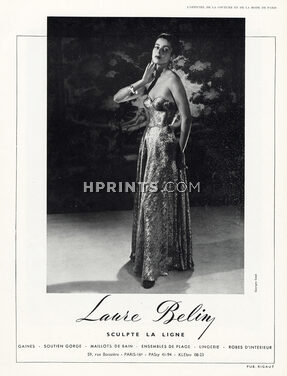 Laure Belin (Lingerie) 1952 Photo Saad