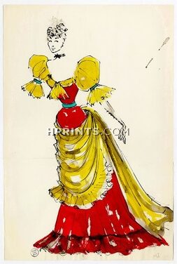 Serge Matta 1950s, Original Costume Design