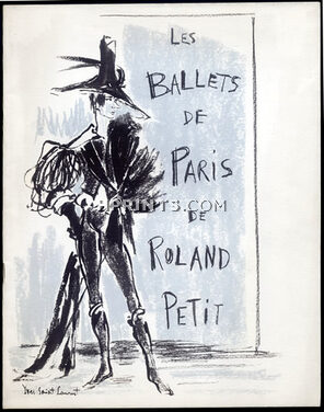 Programme Les Ballets de Paris de Roland Petit 1959 "Cyrano de Bergerac", Yves Saint Laurent, Zizi Jeanmaire, Dancer Tessa Beaumont, 34 pages