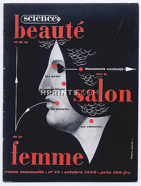 Science et Beauté 1950 October, Hair Care, Hairstyle, Fernand Aubry (hairstyle), 32 pages