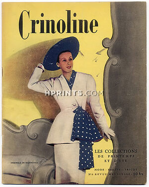 Crinoline 1947 N°8 Collections Printemps-Eté, Christian Dior "Naissance d'un Nom", 48 pages