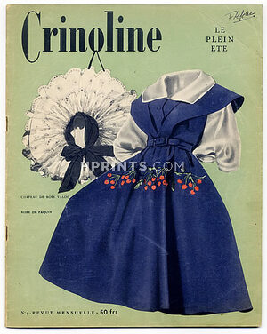 Crinoline 1947 N°9, Plein Eté, Jacques Fath, 48 pages