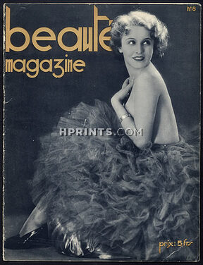Beauté Magazine 1929 November N°8, Lily Damita Photo Alexander Binder, Laboccetta, Les danseurs Myrio et Desha, 24 pages