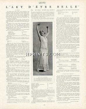 L'art d'être belle, 1912 - Photo Ruck, Text by Lina Cavalieri