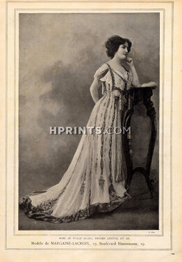 Margaine-Lacroix 1907 Photo Félix, Evening Dress