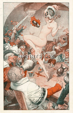 Chéri Hérouard 1931 Au Temps des Truands, Moyen-Age, Erotica