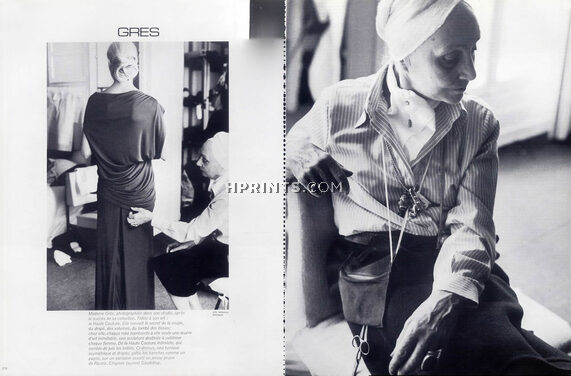Grès (Couture) 1977 Photo Eve Arnold-Magnum, Fitting, 3 pages