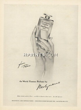 Molyneux (Perfumes) 1950 "Le Parfum Connu" from Paris, Numéro Cinq