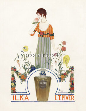 L.T. Piver (Perfumes) 1912 Ilka, Paul Iribe