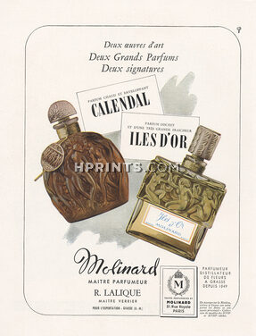 Molinard (Perfumes) & Lalique 1949