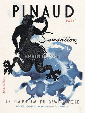 Pinaud (Perfumes) 1949 Robert Philippe Couallier, Sensation, Mythology