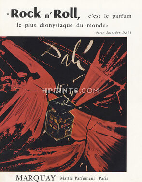 Marquay (Perfumes) 1957 Rock n'Roll, Salvador Dali