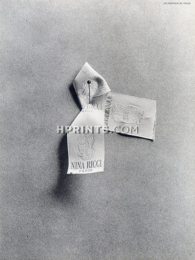 Nina Ricci 1950 Ribbon Brand Label
