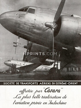 Cosara Airlines 1949 Aviation Privée en Indochine