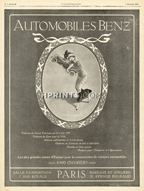 Automobiles Benz 1912 "Avoir Sa Benz"