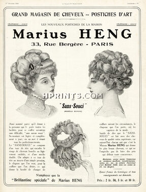 Marius Heng 1910 Postiches d'art