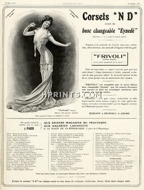 Corsets ND - Eynedé 1910 Modèle Frivoli, De Nyrs
