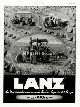 Lanz 1941 Machines Agricoles, Tracteur