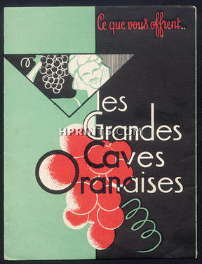 Grandes Caves Oranaises (Wine Algeria) 1936 Leaflet