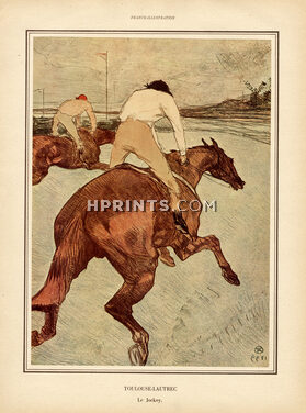 Henri de Toulouse-Lautrec, Le Jockey, printed in 1951