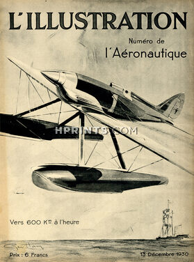 L'Aéronautique 1930 L'Illustration cover, Hydravion, Geo Ham