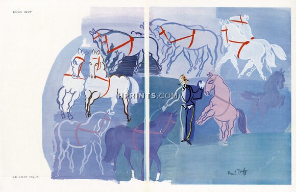 Raoul Dufy 1947 Le Salut Final, Horses, Circus