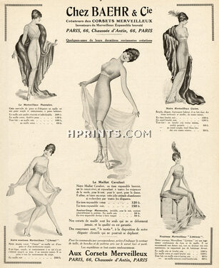 Baehr (Corsetmaker) 1914 Aux corsets merveilleux