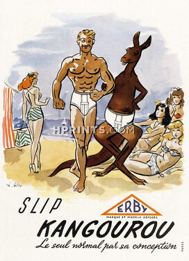 Erby (Underwear) 1948 Slip Kangourou, Bodybuilder