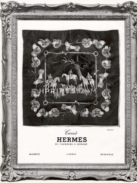 Hermès (Carrés) 1951 Hunting, Chasse à Courre