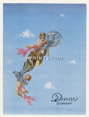 D'Orsay (Perfumes) 1947 Divine, Dominique Fircsa (version B logo)