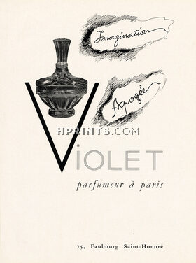 Violet (Perfumes) 1950 Imagination, Apogée