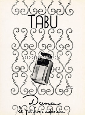 Dana (Perfumes) 1950 Tabu, Facon-Marrec