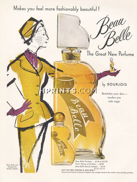 Bourjois (Perfumes) 1950 Beau Belle, Suit by Anthony Blotta