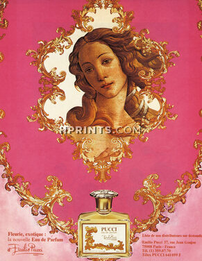Emilio Pucci (Perfumes) 1981 Botticelli Venus