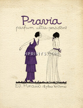 Pinaud (Perfumes) 1914 André Edouard Marty, Pravia, La Gazette du Bon Ton