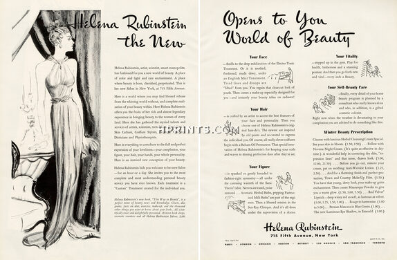 Helena Rubinstein 1937 New Salon in New York at 715 Fifth Avenue