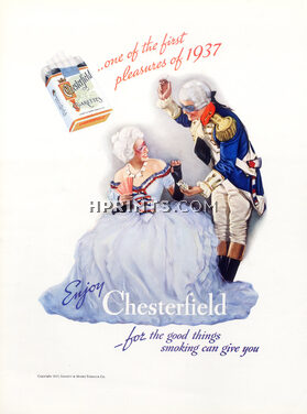 Chesterfield (Cigarettes, Tobacco Smoking) 1937